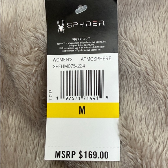 Spyder Women's Hooded Jacket in light mauve color. Size M. Soft faux fur inside. - Picture 15 of 16